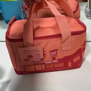 Trader Joe's Pink Insulated Travel Bag